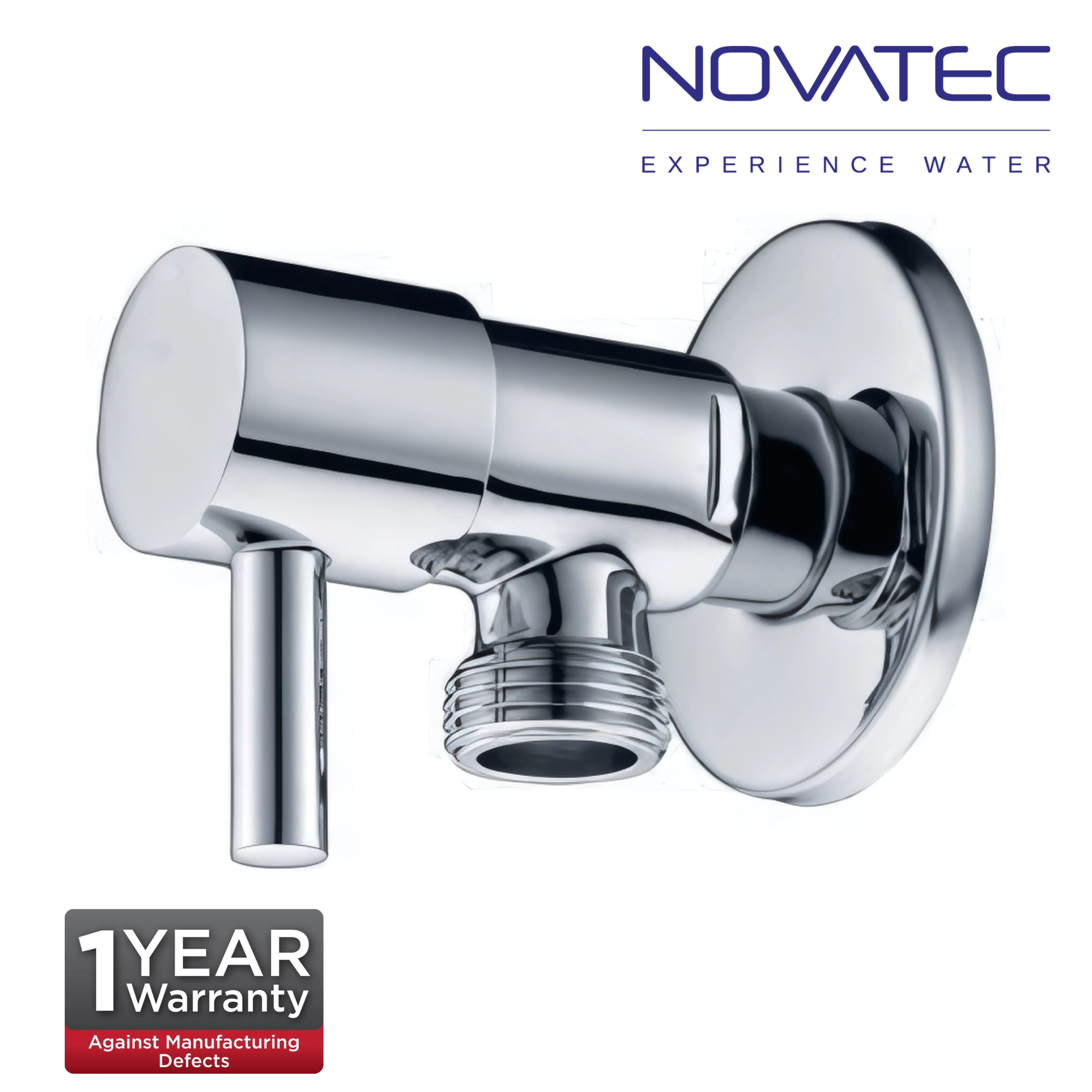 Novatec CP Angle Valve With Wall Flange (AV303)